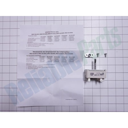 Electrolux Home Products 903136-9010 Frigidaire Oven Range Surface Element Switch 903136-9010